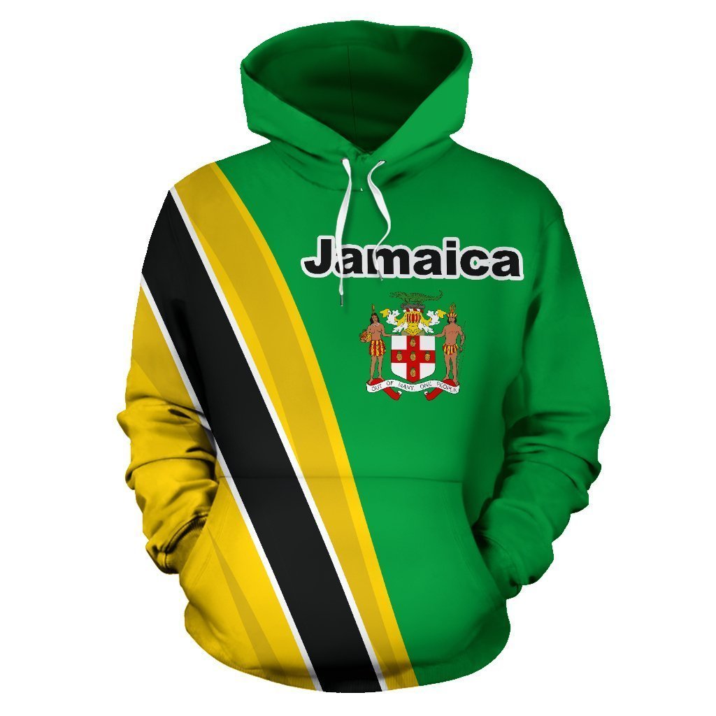Jamaica Coat Of Arms Zip Up Hoodie K5-Apparel-Phaethon-Hoodie-S-Vibe Cosy™