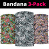 Funky Patterns Set 1 - Bandana 3 Pack-Amaze Style™-Funky Patterns Set 1 - Bandana 3 Pack-Vibe Cosy™