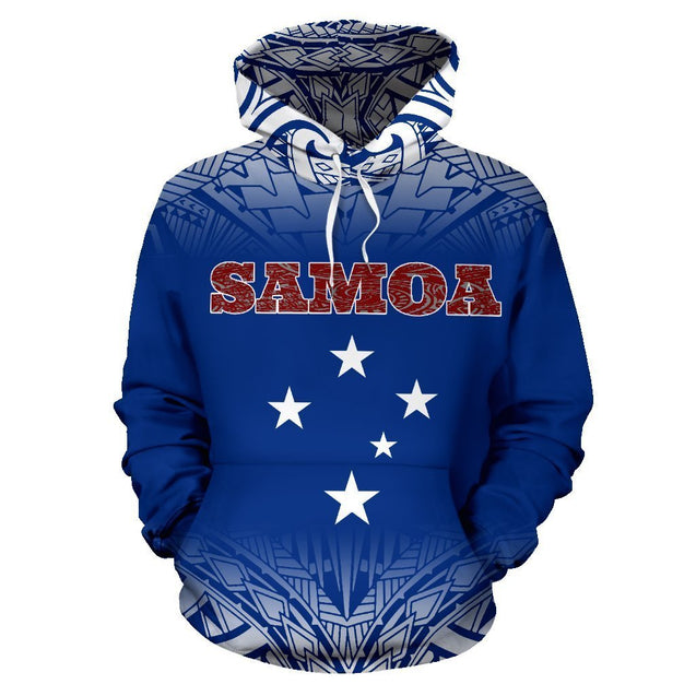 Samoa Polynesian All Over Hoodie - Fog Version-ALL OVER PRINT HOODIES (P)-Phaethon-Hoodie-S-Vibe Cosy™