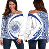 Hawaii Polynesian Women's Off Shoulder Sweater 05 - J4-WOMENS OFF SHOULDER SWEATERS-Phaethon-Women's Off Shoulder Sweater-2XS-White-Vibe Cosy™