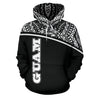 Guam All Over Hoodie - Micronesia Curve Black Style-ALL OVER PRINT HOODIES-HP Arts-Hoodie-S-Black-Vibe Cosy™