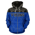 Viking All Over Zip-Up Hoodie - Raven Bn10-ALL OVER PRINT ZIP HOODIES (P)-HP Arts-Zip-Up Hoodie-S-Vibe Cosy™