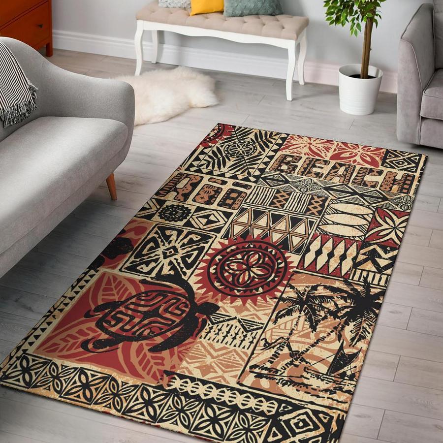 Amazing Polynesian Vintage Pattern Rug ML