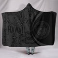 Hawaii Polynesian Hooded Blanket - Circle Style 02 J1-HOODED BLANKETS (P)-Alohawaii-Hooded Blanket-Youth 60"x45"-White-Vibe Cosy™