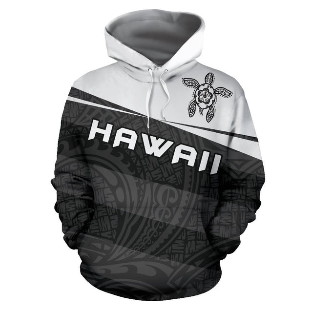 Turtle Polynesian Hoodie - Vivian Style - AH - J9-Phaethon-Men's Hoodie - 1-S-Black-Vibe Cosy™