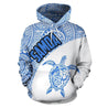 Samoa Hoodie Turtle Mermaid Polynesian White Blue-ALL OVER PRINT HOODIES (P)-Phaethon-Hoodie-S-Vibe Cosy™