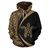 Hawaii Turtle Polynesian Hoodie - Circle Style Golden Color - AH - J9-ALL OVER PRINT HOODIES (P)-Phaethon-Men's Hoodie-S-Vibe Cosy™