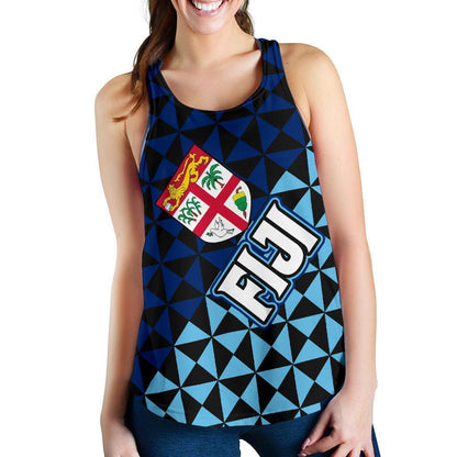 Fiji Polynesian Women's Tank Top Coat Of Arms-Women'S TANK TOPS-Khanh Arts-Women's Tank Top - Fiji-S-Vibe Cosy™
