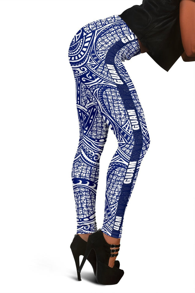 Guam Women's Leggings - Polynesian Design - BN09-LEGGINGS-HP Arts-Guam-XS-Black-Vibe Cosy™