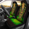 Tiki Green Smoke Car Seat Covers - AH - TH3-CAR SEAT COVERS-Alohawaii-Car Seat Covers-Universal Fit-White-Vibe Cosy™