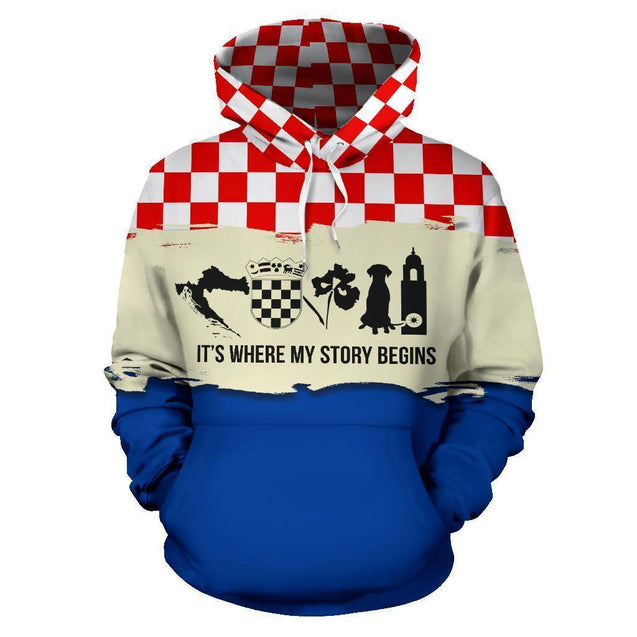 Croatia It s Where My Story Begins Hoodie K5-Apparel-Khanh Arts-Hoodie-S-Vibe Cosy™