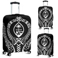 Guam Luggage Cover - Polynesian Tribal - BN04-LUGGAGE COVERS-Polynesian Print-Guam-Small 18-22 in / 45-55 cm-Black-Vibe Cosy™