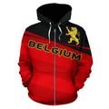 Belgium Sport Hoodie - Vivian Style 02 J9-Apparel-HD09-Zip Hoodie-S-Vibe Cosy™
