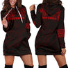 Aotearoa Maori Tattoo Hoodie Dress Red K4-Apparel-HD09-Hoodie Dress-S-Vibe Cosy™