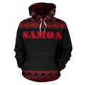 Samoa All Over Hoodie - Black Red Version - BN01-ALL OVER PRINT HOODIES (P)-Phaethon-Hoodie-S-Vibe Cosy™
