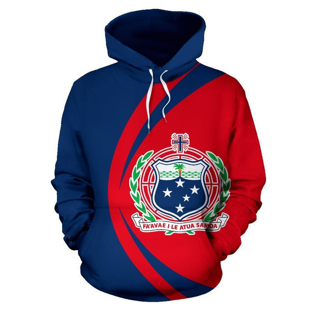 Samoa Flag Hoodie - Circle Style JT6-ALL OVER PRINT HOODIES (P)-Phaethon-Hoodie-S-Vibe Cosy™