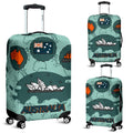 SYDNEY AUSTRALIA LUGGAGE COVER H5-LUGGAGE COVERS-HP Arts-Luggage Covers - SYDNEY AUSTRALIA LUGGAGE COVER D5-Small 18-22 in / 45-55 cm-Vibe Cosy™