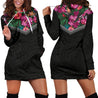 Hibiscus Hoodie Dress - AH-HOODIE DRESSES (P)-Phaethon-Hoodie Dress-XS-Black-Vibe Cosy™