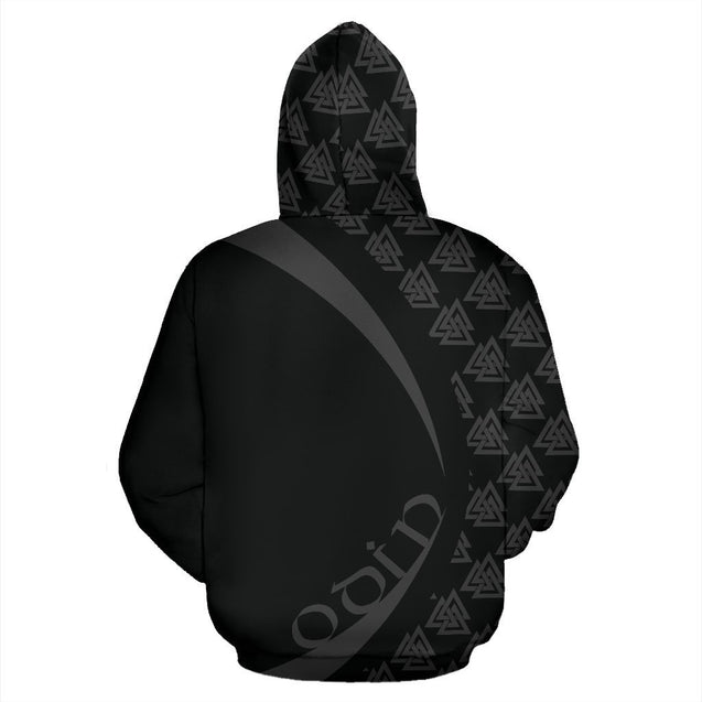 Odin Viking Zip-up Hoodie - Circle Style J1-ALL OVER PRINT ZIP HOODIES (P)-HP Arts-Zip-Up Hoodie-S-Vibe Cosy™