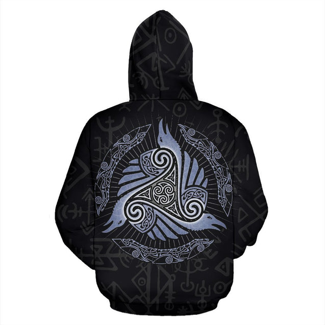 Viking All Over Zip-Up Hoodie - BN09-ALL OVER PRINT ZIP HOODIE (P)-HP Arts-Zip-Up Hoodie-S-Vibe Cosy™