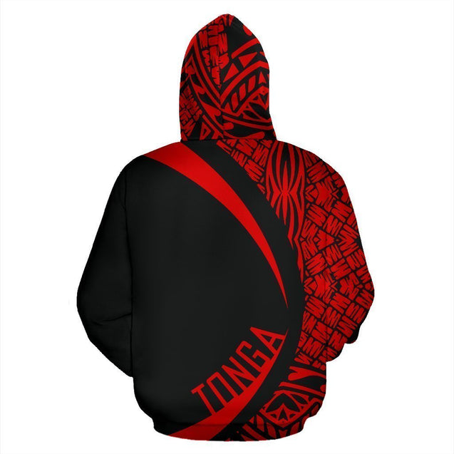 Tonga Polynesian Hoodie - Circle Style 05 J1-Apparel-Phaethon-Hoodie-S-Vibe Cosy™