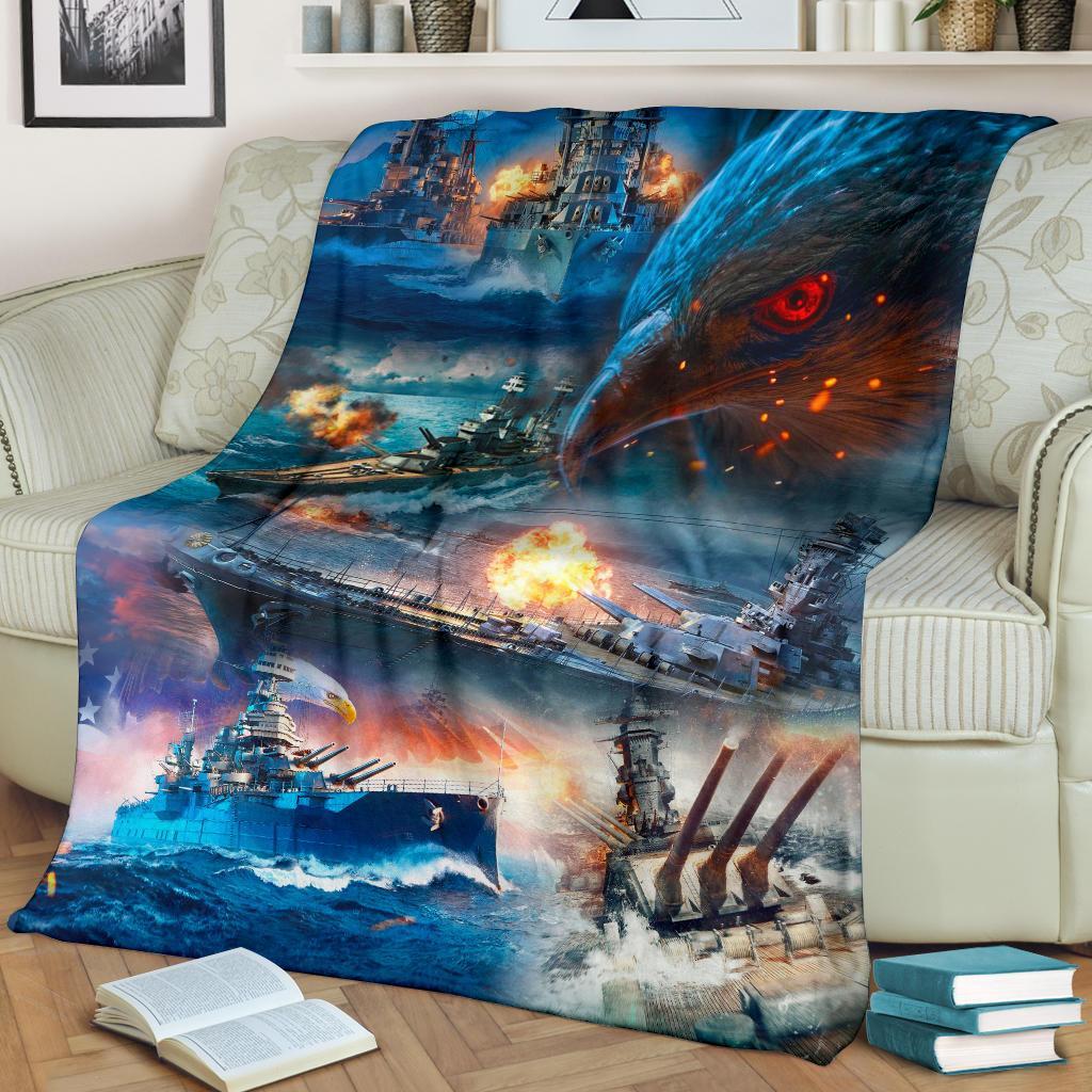 US Navy 3D All Over Printed Blanket