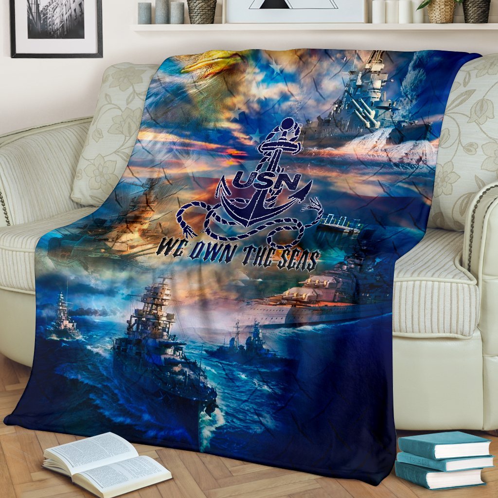 US Navy 3D All Over Printed Blanket