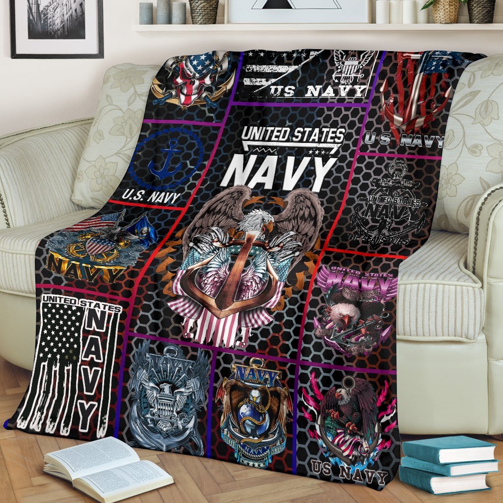 US Navy 3D All Over Printed Blanket