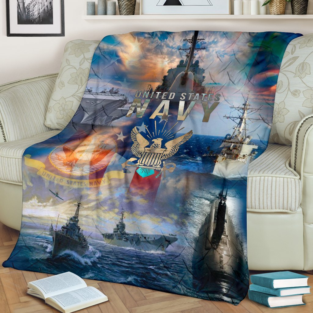 US Navy 3D All Over Printed Blanket