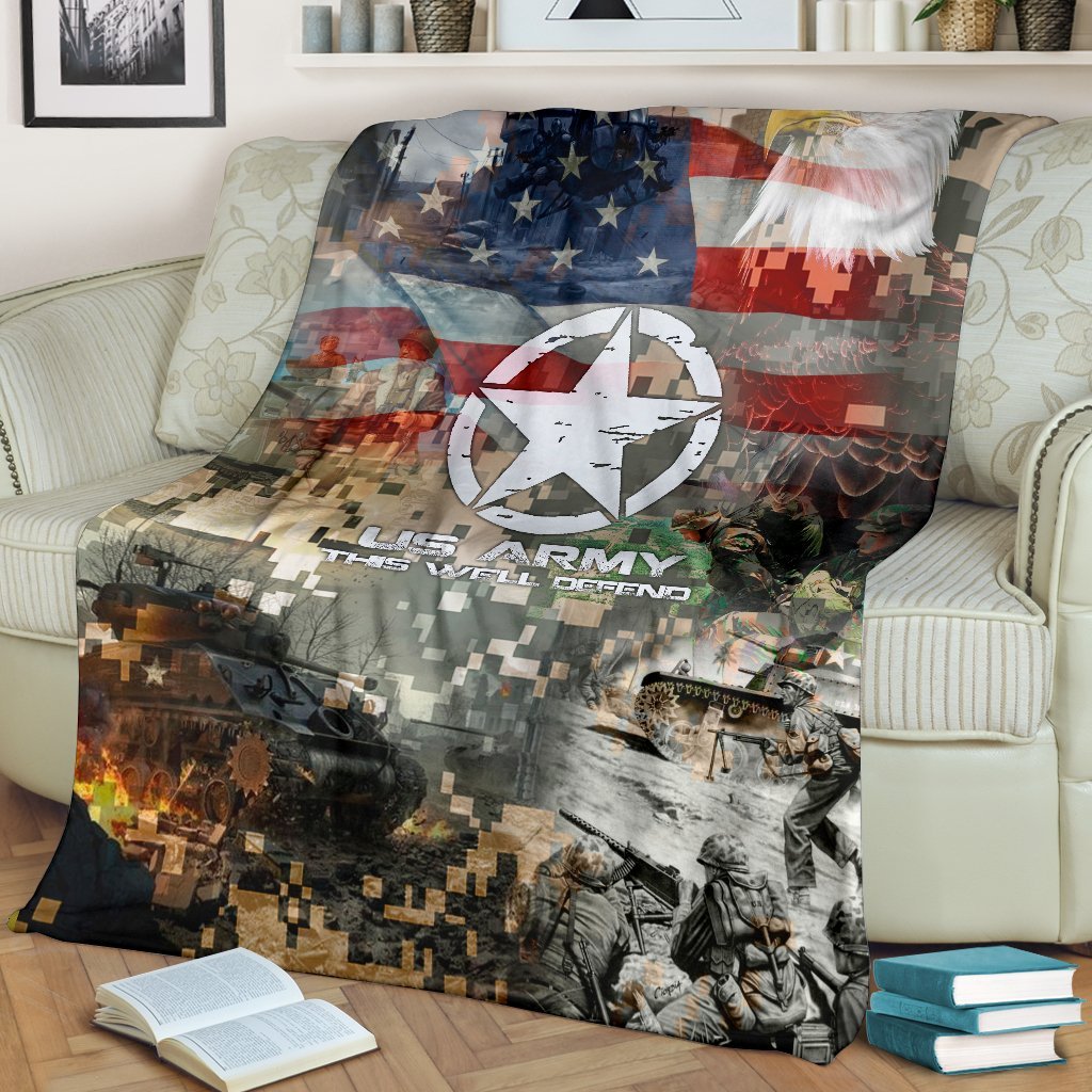 US Army 3D All Over Printed Blanket