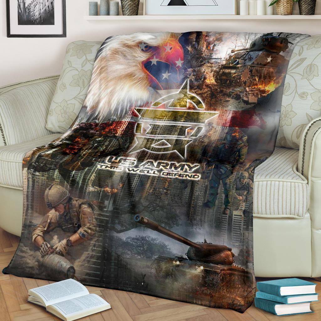 US Army 3D All Over Printed Blanket