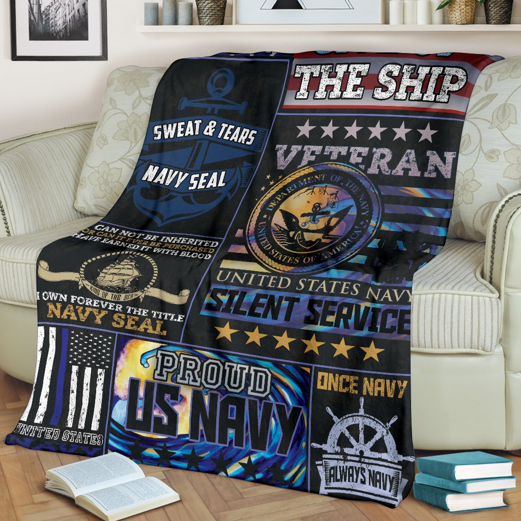 US Navy 3D All Over Printed Blanket