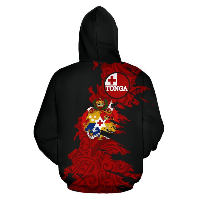 Tonga Hoodie Painting Polynesian Hoodie NNK 1205-Apparel-NNK-Hoodie-S-Vibe Cosy™