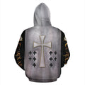 Viking Hoodie - Templar Cross K2-Apparel-HP Arts-Hoodie-S-Vibe Cosy™