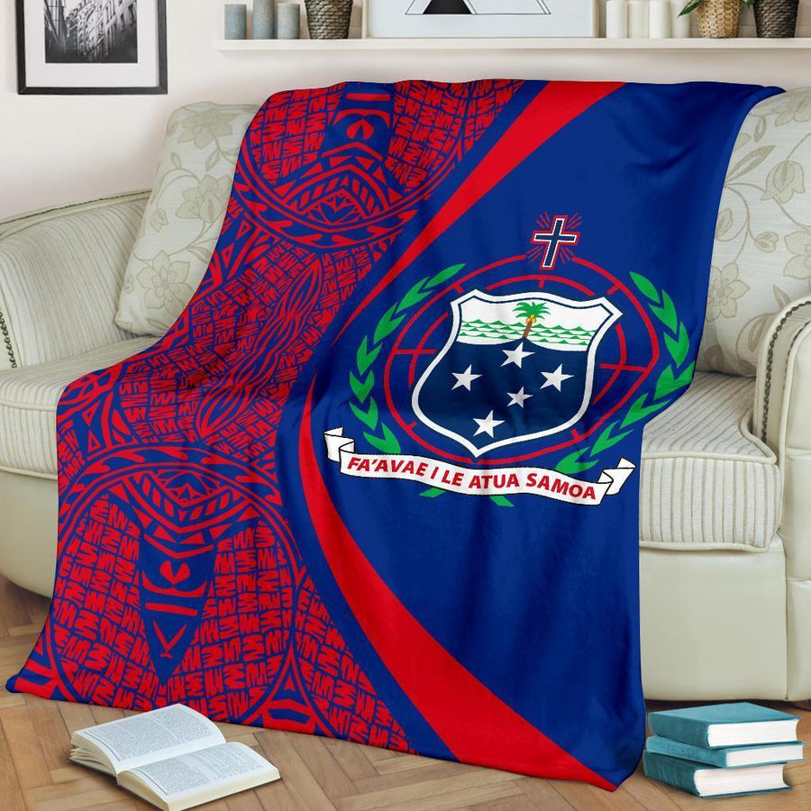 Samoa Premium Blanket - Circle Style 04 J4-PREMIUM BLANKETS-Phaethon-Premium Blanket - .-Youth (56 x 43 inches / 140 x 110 cm)-Vibe Cosy™