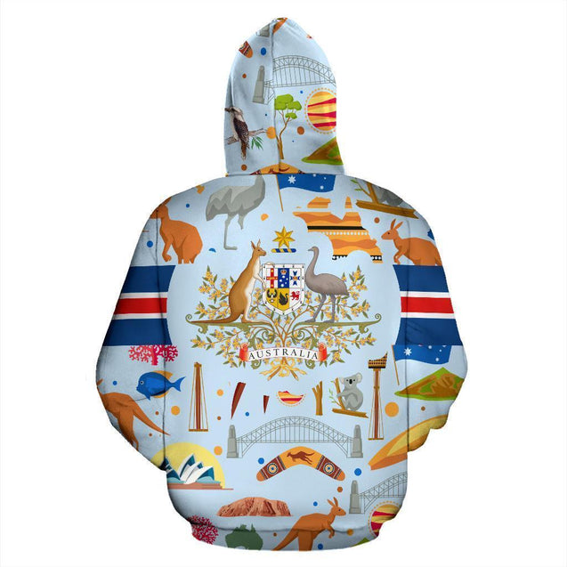 Hoodie Australia Soul -NNK1488-Apparel-PL8386-Zip-Up Hoodie-S-Vibe Cosy™