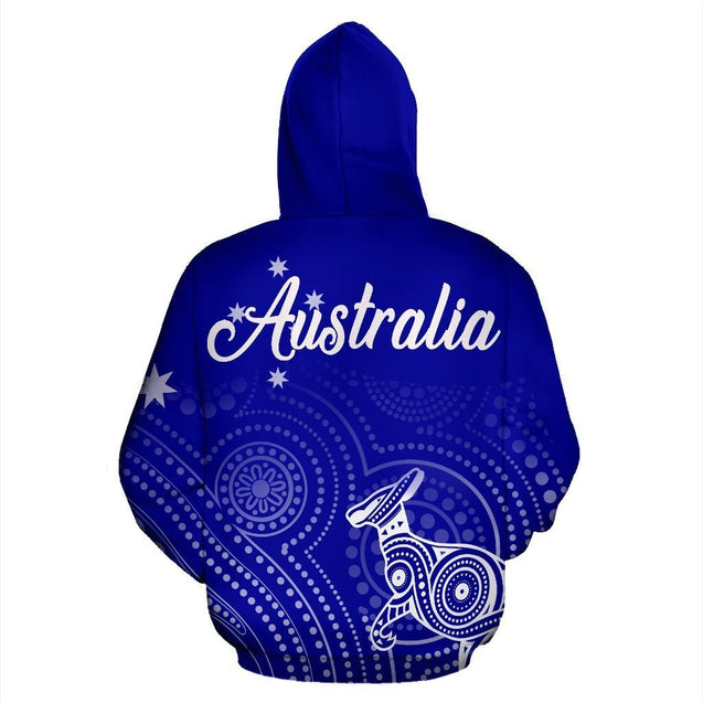 Australia Kangaroo Aboriginal Hoodie -NNK1483-Apparel-PL8386-Hoodie-S-Vibe Cosy™