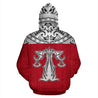 Libra Zodiac - Poly All Over Hoodie Red Version NTH140825-Apparel-NTH-Hoodie-S-Vibe Cosy™