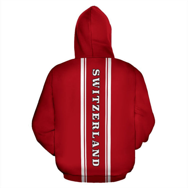 Switzerland Flag Hoodie - Warrior Style J9-Apparel-Phaethon-Hoodie-S-Vibe Cosy™