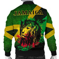 Jamaica - Jamaican Lion Men's Bomber Jacket A7-Phaethon-Men's Bomber Jacket-S-Vibe Cosy™