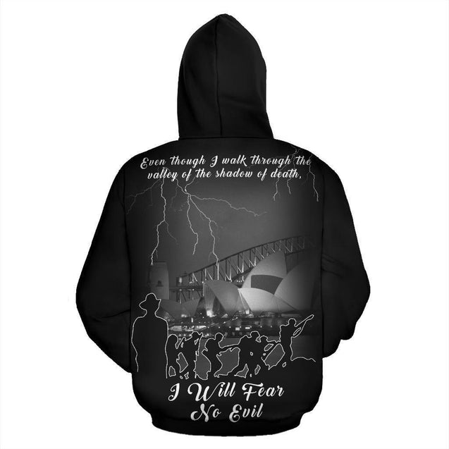 Anzac Australia Lest We Forget Hoodie Sydney Opera House NNK 1440-Apparel-NNK-Hoodie-S-Vibe Cosy™