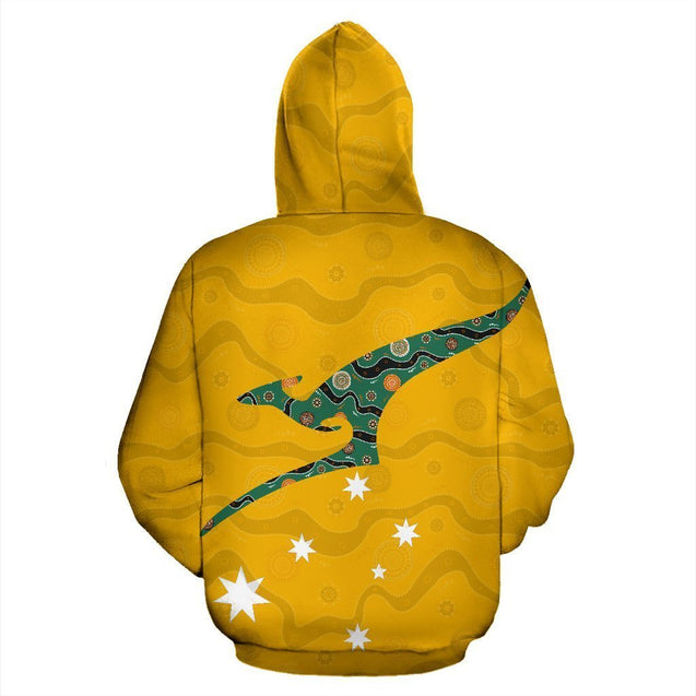 Australia Rugby Kangaroo Hoodie -NNK1485-Apparel-PL8386-Zip-Up Hoodie-S-Vibe Cosy™