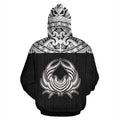 Cancer Zodiac - Poly All Over Hoodie Black Version NTH140849-Apparel-NTH-Hoodie-S-Vibe Cosy™