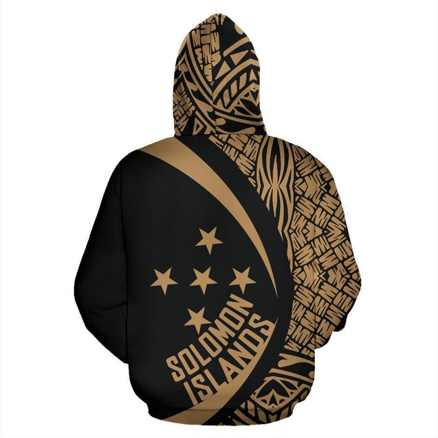 Solomon Islands Polynesian Hoodie - Circle Style 03 - J4-Apparel-Phaethon-Hoodie-S-Vibe Cosy™