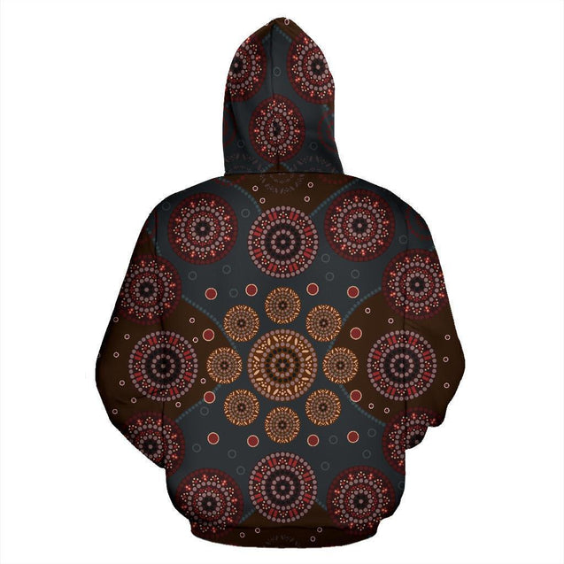 Australia All Over Hoodie Australia Pattern- NNK1480-Apparel-PL8386-Zip-up Hoodie-S-Vibe Cosy™