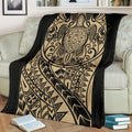 Polynesian Turtle Premium Blanket A7-Apparel-Phaethon-Premium Blanket-Youth (56 x 43 inches / 140 x 110 cm)-Vibe Cosy™