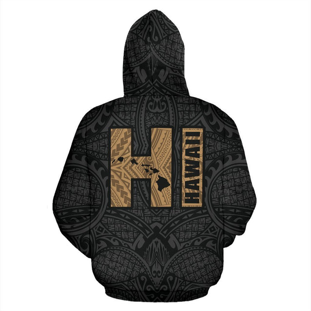 Hawaii Warrior Suffer Polynesian Hoodie - AH - J1-Apparel-Phaethon-Hoodie-S-Vibe Cosy™