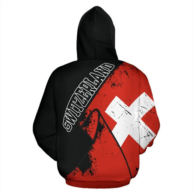 Switzerland Special Grunge Flag Pullover Hoodie NNK7-Apparel-NNK-Hoodie-S-Vibe Cosy™