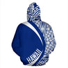 Hawaii Turtle Polynesian Hoodie - Circle Style White And Blue Color - AH - J9-ALL OVER PRINT ZIP HOODIES (P)-Phaethon-Zip-Up Hoodie-S-White And Blue-Vibe Cosy™