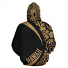 Hawaii Polynesian Tribal Hoodie - Circle Style Golden Color 2.0 - AH-ALL OVER PRINT HOODIES (P)-Phaethon-Hoodie-S-Vibe Cosy™